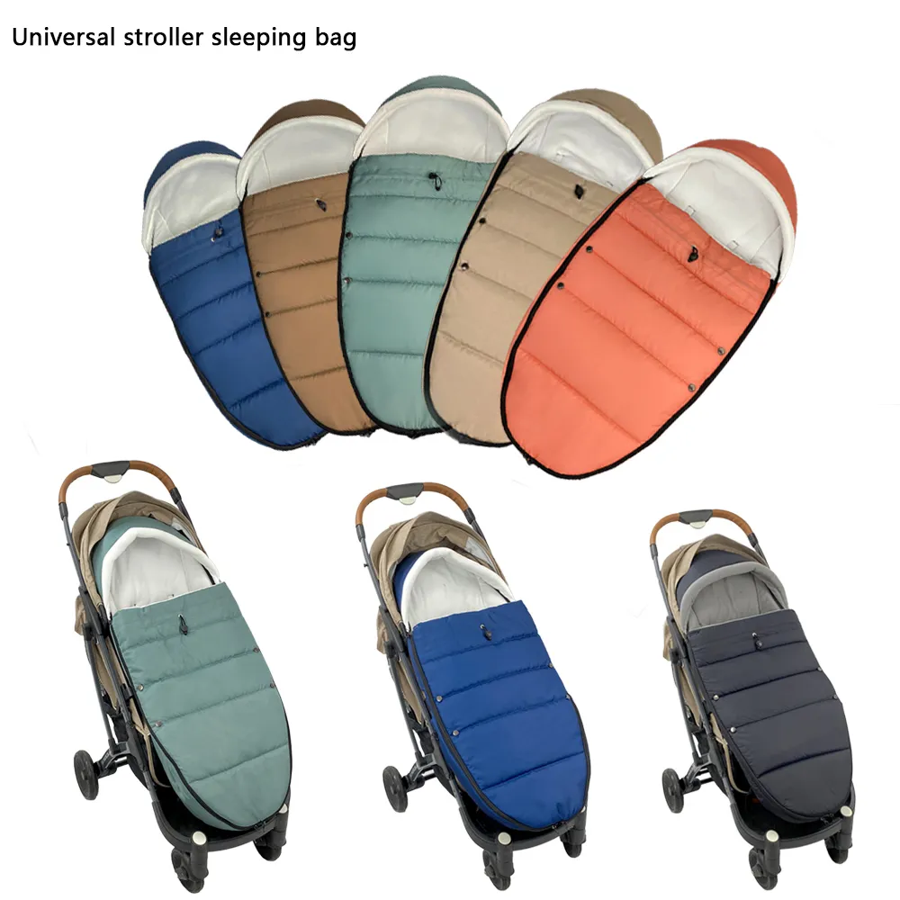 Baby Stroller Sleep Bag Windproof Cover For babyzen yoyo yoyaplus Bilateral Zipper Warm Footmuff Sock Baby Stroller Accessories