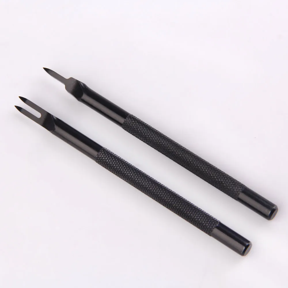 Chisel Point Sewing Leather Punch Tools 4 Style Diamond Point Chisel Set for Leather ...