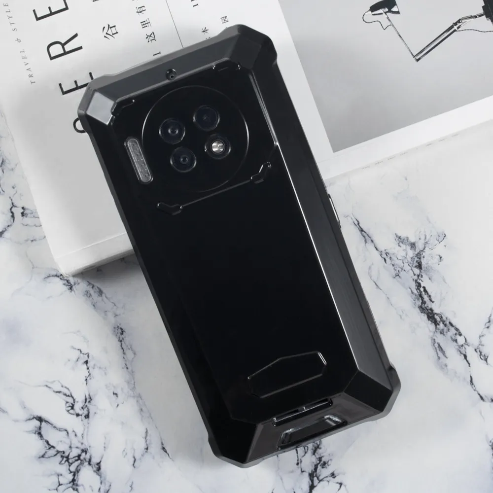 Set Protezione Completo Per Oukitel WP19: Cover Morbida TPU Antiurto + 4 Pellicole In Vetro Temperato 9H (Nero) - 4