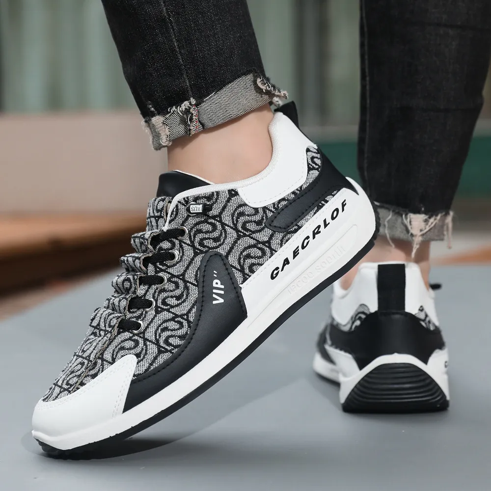 Men Sports New Breathable Fashion Versatile Trendy Runni Shoes Low Top Comfortable Athleisure Sneakers Red Free_voghion.com