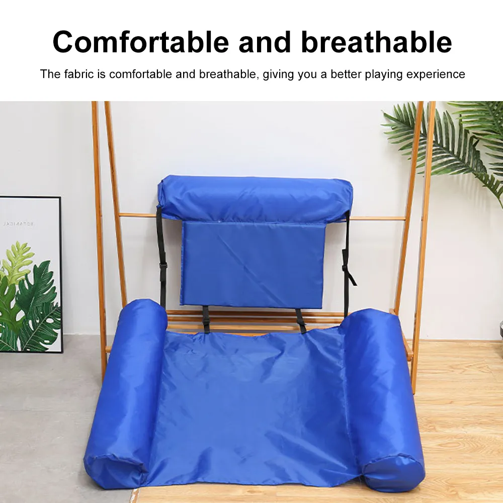 DHgate 2024 Upgraded Inflatable Floating Water Hammock Chair 2 Pack Heavy Duty Water Hammocks for Adults and Kids Pool Float for Summer Floating Relaxation Sports Outdoors