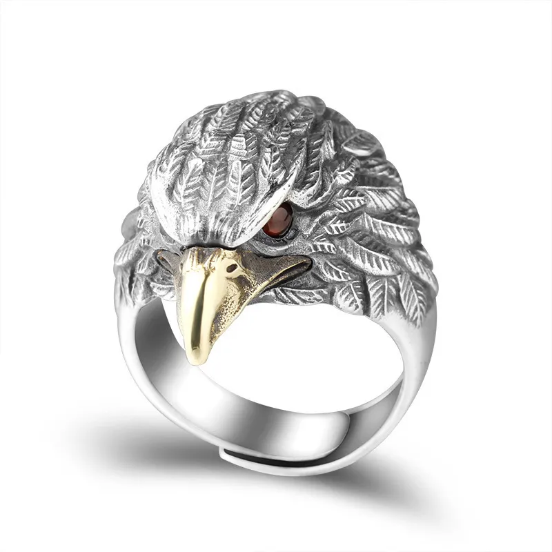 subculture TWIN EAGLE RING / SV950 キムタク Yocoyee Retro Eagle Ring Thai Silver Feather Hawk Falcon