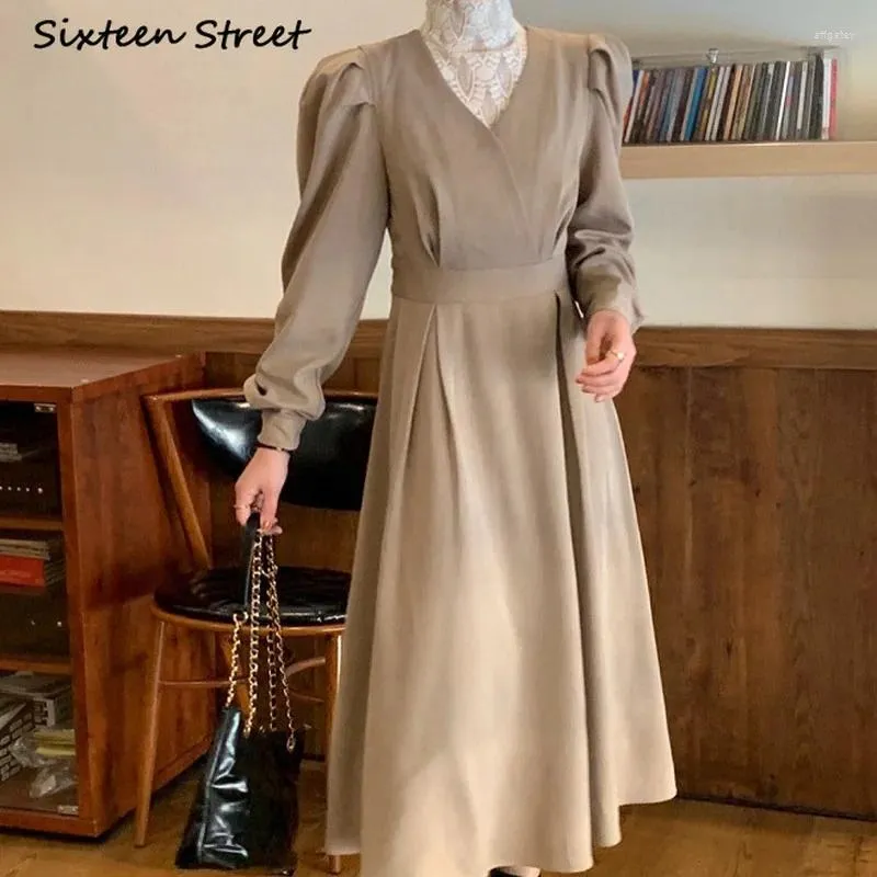 Casual Silk Maxi Dress for Women with Lace Turtleneck Hooded Collar  Mid-Calf Length from Dhgate Basic & Casual Dresses - price 67.88