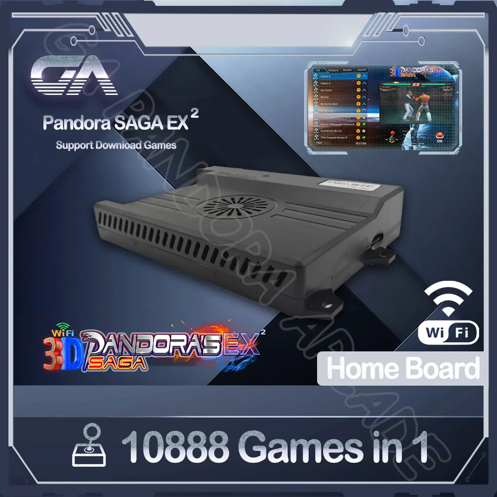 その他 3D Pandora's SAGA EX WIFI 128G 10888in1 128GB 3D Pandora Saga EX2 Arcade Box 10888 in 1 DIY Kit Game