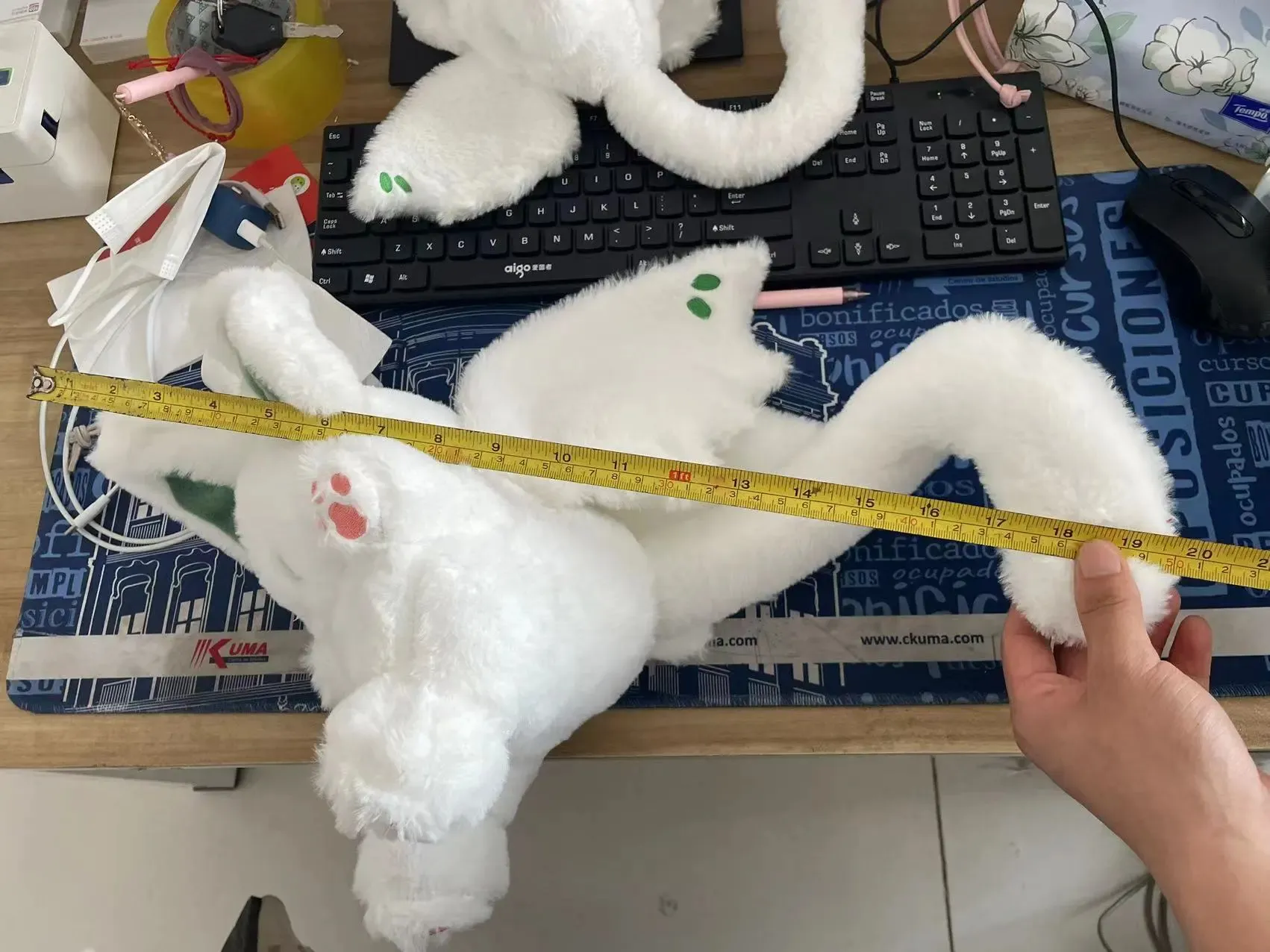 DHgate.com:Magical White Bat Rabbit Plush Toy: Kawaii Stuffed Animal ...
