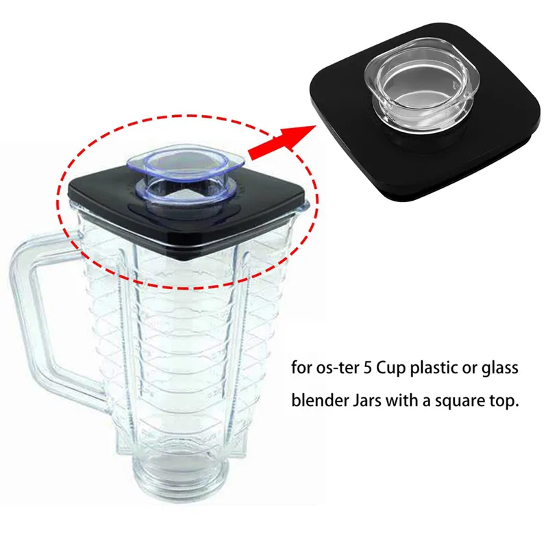 Blender Lid Replacement For Square Glass Jars Fits Oster 4903