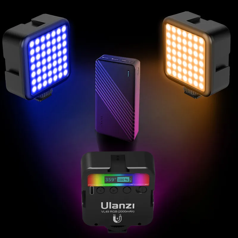 Ulanzi Led Ulanzi VL49 Mini RGB LED Video Light Dimmable... From Ddmyfriend, $45. ...