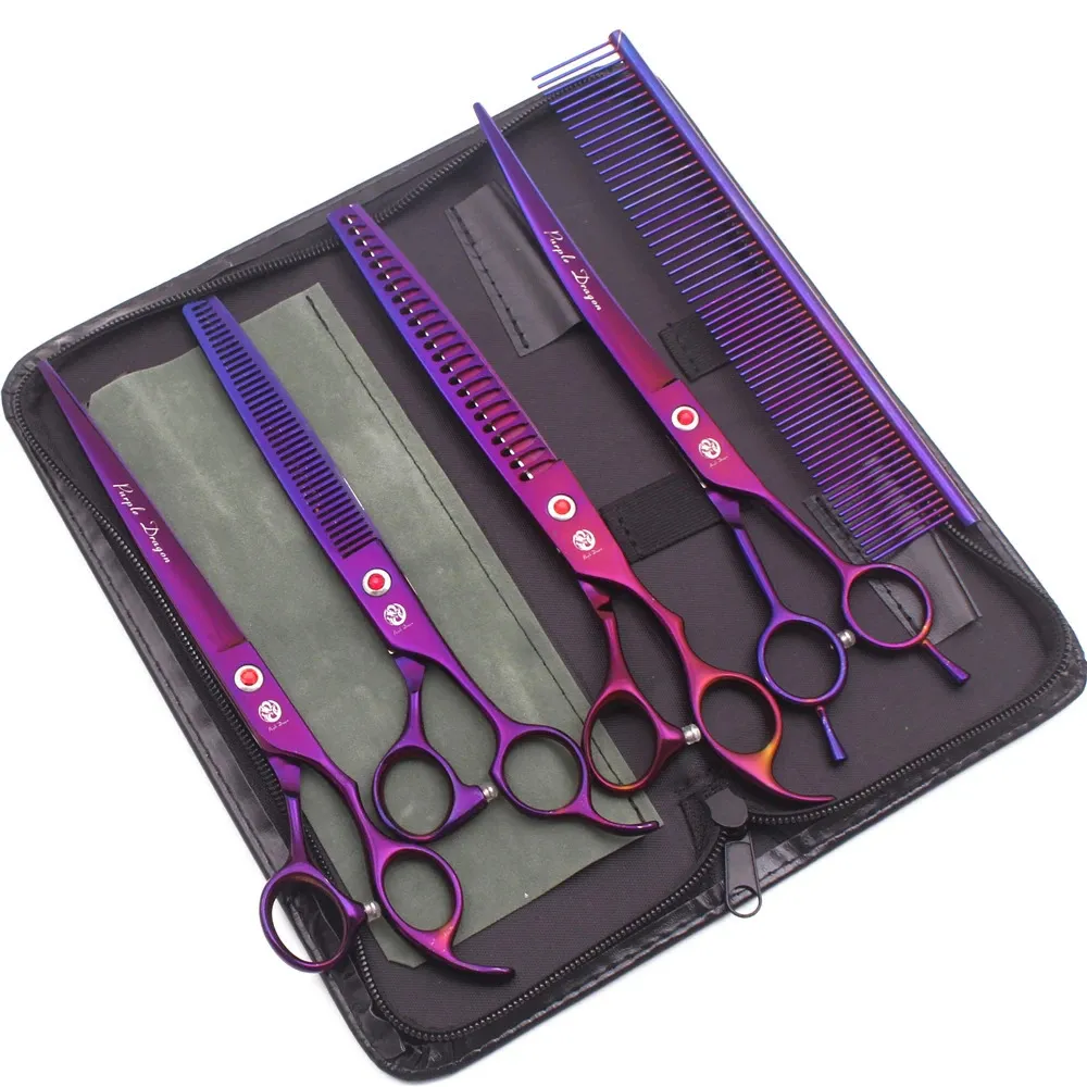 Purple dragon dog grooming scissors online