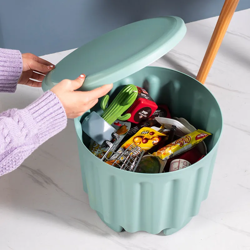 Plastic storage stool sale