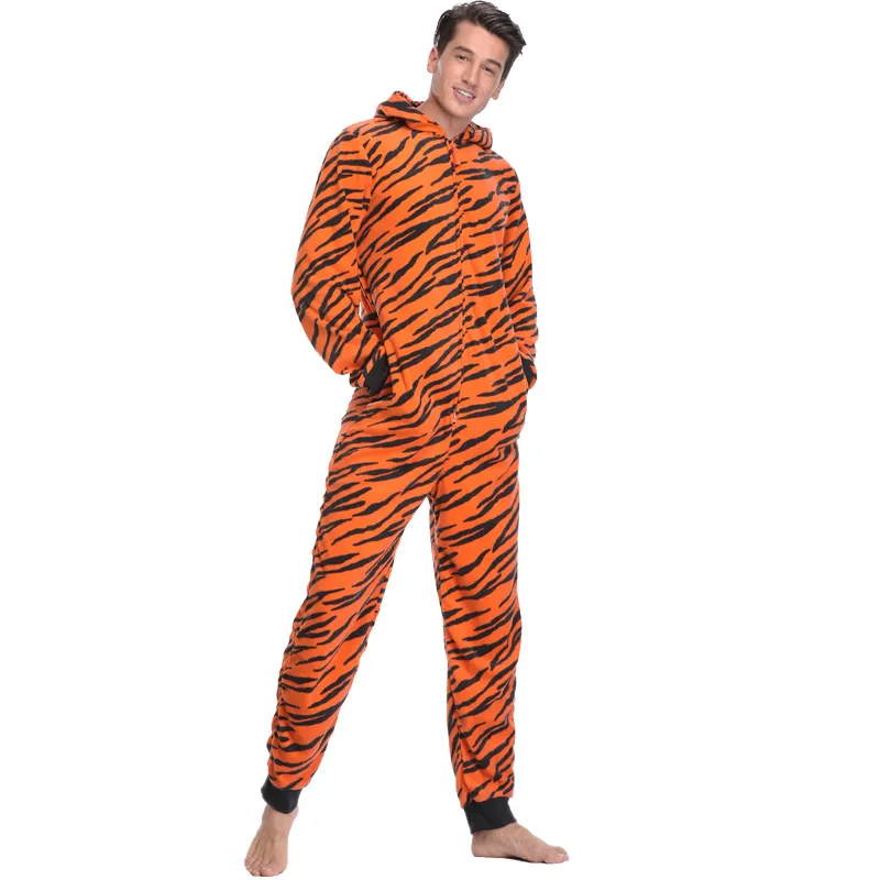 Kingurumi Plus Size Fleece Tiger Stitch Onesie Animal Costume Tiger Jumpsuit For Couples Women And Adults From Homepro10 31.49 DHgate.Com