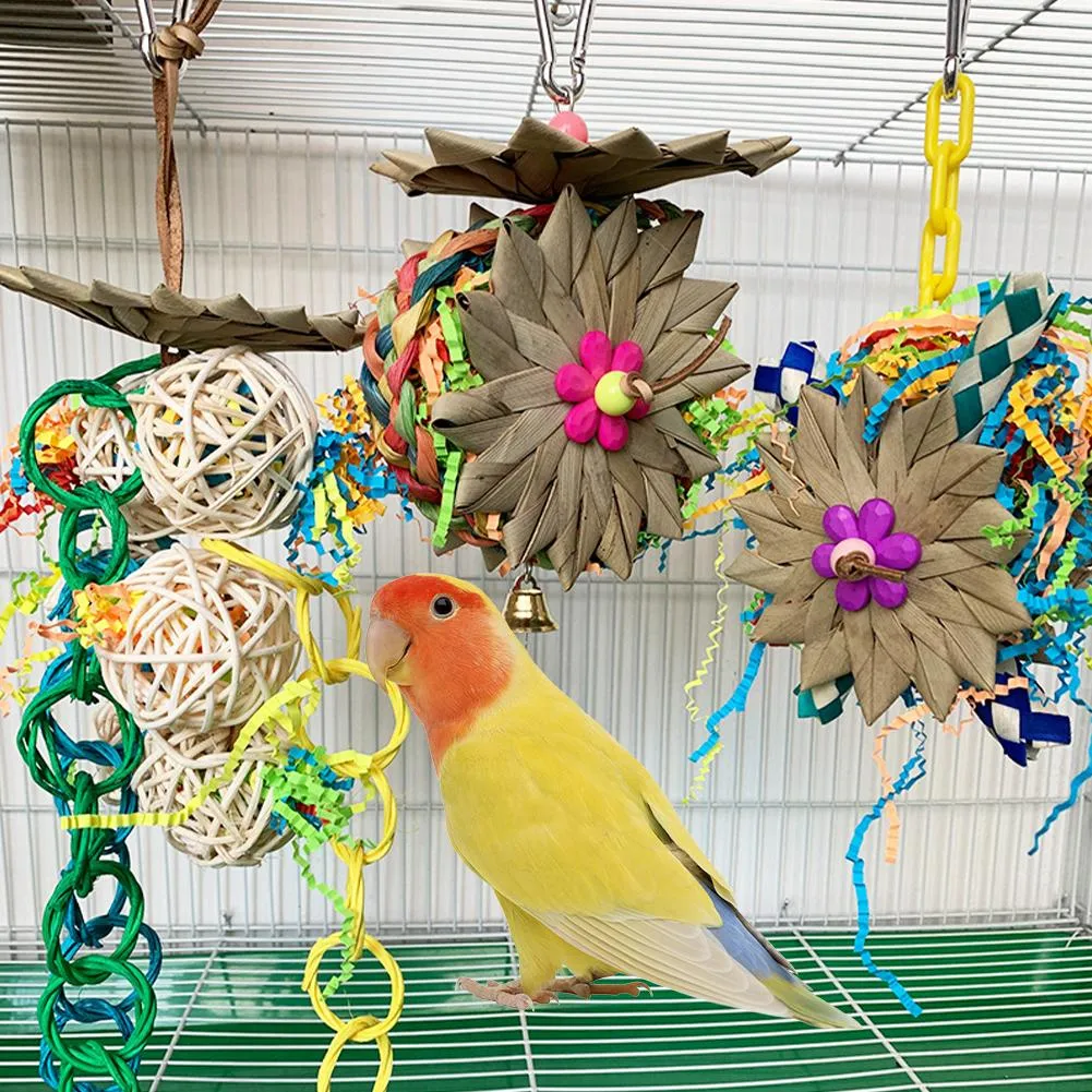 Bird Shredding Toys Foraging Bird Toys Shredding Parakeet Toys