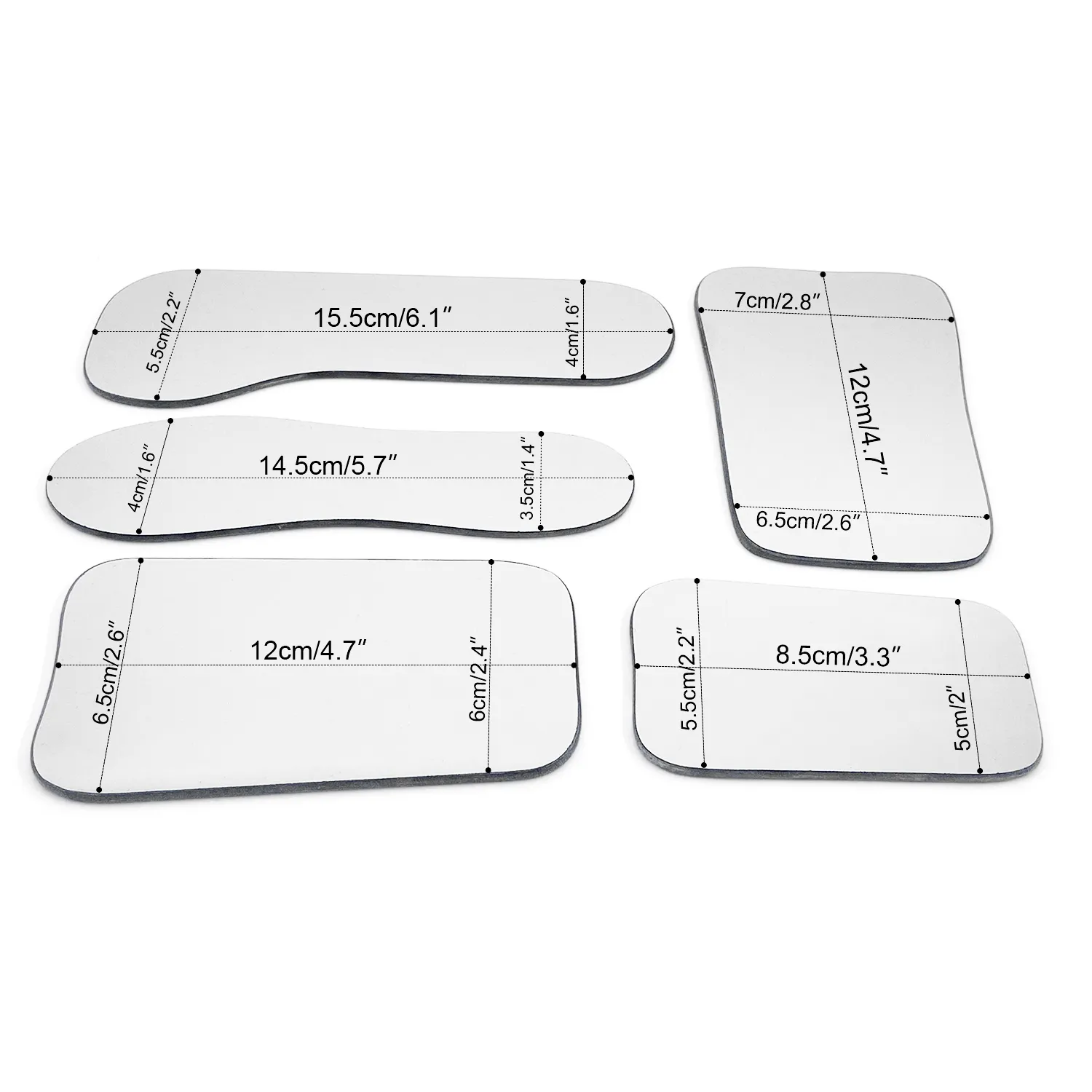 Lot De 5 Miroirs Dentaires Photographiques Pour Orthodontie - Neufs Sous Emballage, Origine Chine