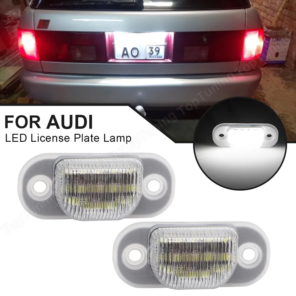 thumbnail image 2 of Rear License Plate Light Handle Strip For Audi A4 A5 A6 A8 A3 – Tailgate Release With Lights 2 of 5