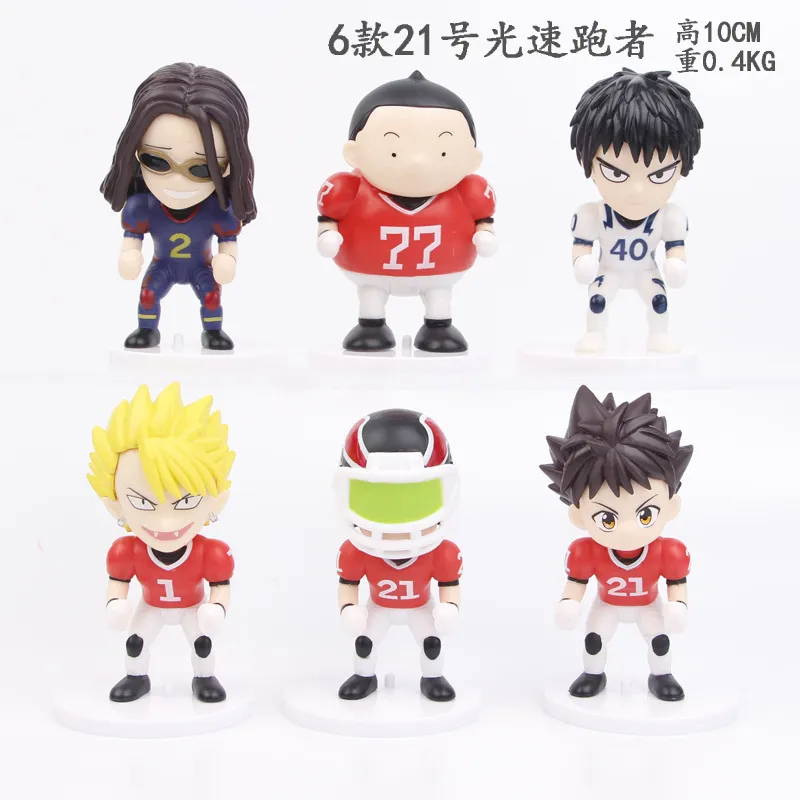 Anime Eyeshield 21 Figure Toys Set 10cm Model Characters