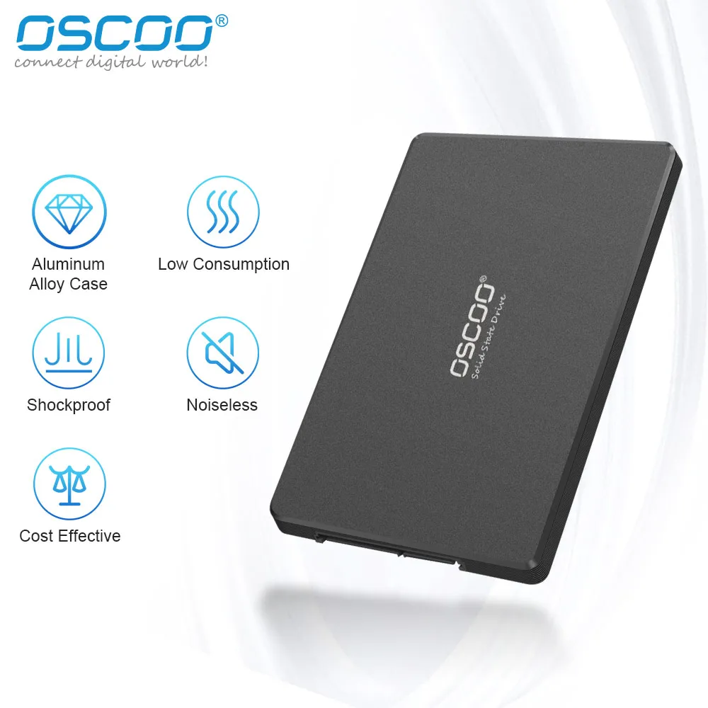 OSCOO SATA3 SSD Internal Solid State Drive for Laptop, Desktop