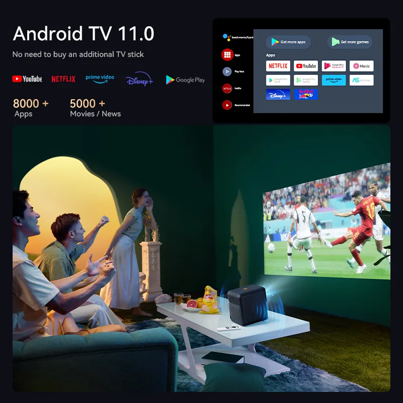 Wanbo Mozart 1 Pro Projector: Smart Android TV 11.0, 1080P Wanbo Mozart 1 Pro Projector: Smart Android TV 11.0, 1080P