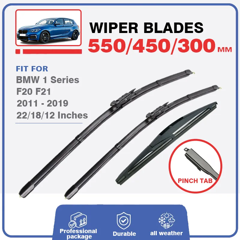 Front Rear Wiper Blades Set For BMW 1 Series F20 F21 2011 2019 114i