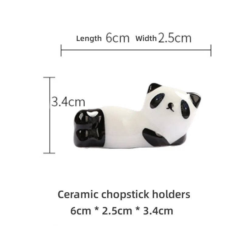 6 Pcs Ceramic Chopstick Rest Stands Holder Container For Chopsticks