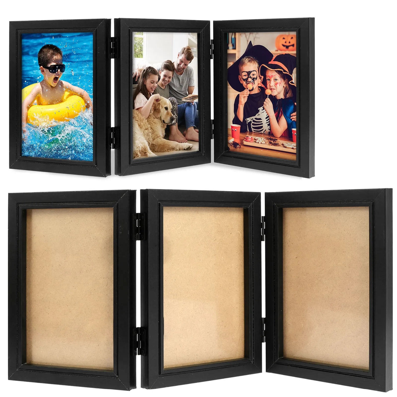 Photo Frame Trible Foldable Hinged Photo Frames Double & Triple... From Dhmallqueen, $24. ...