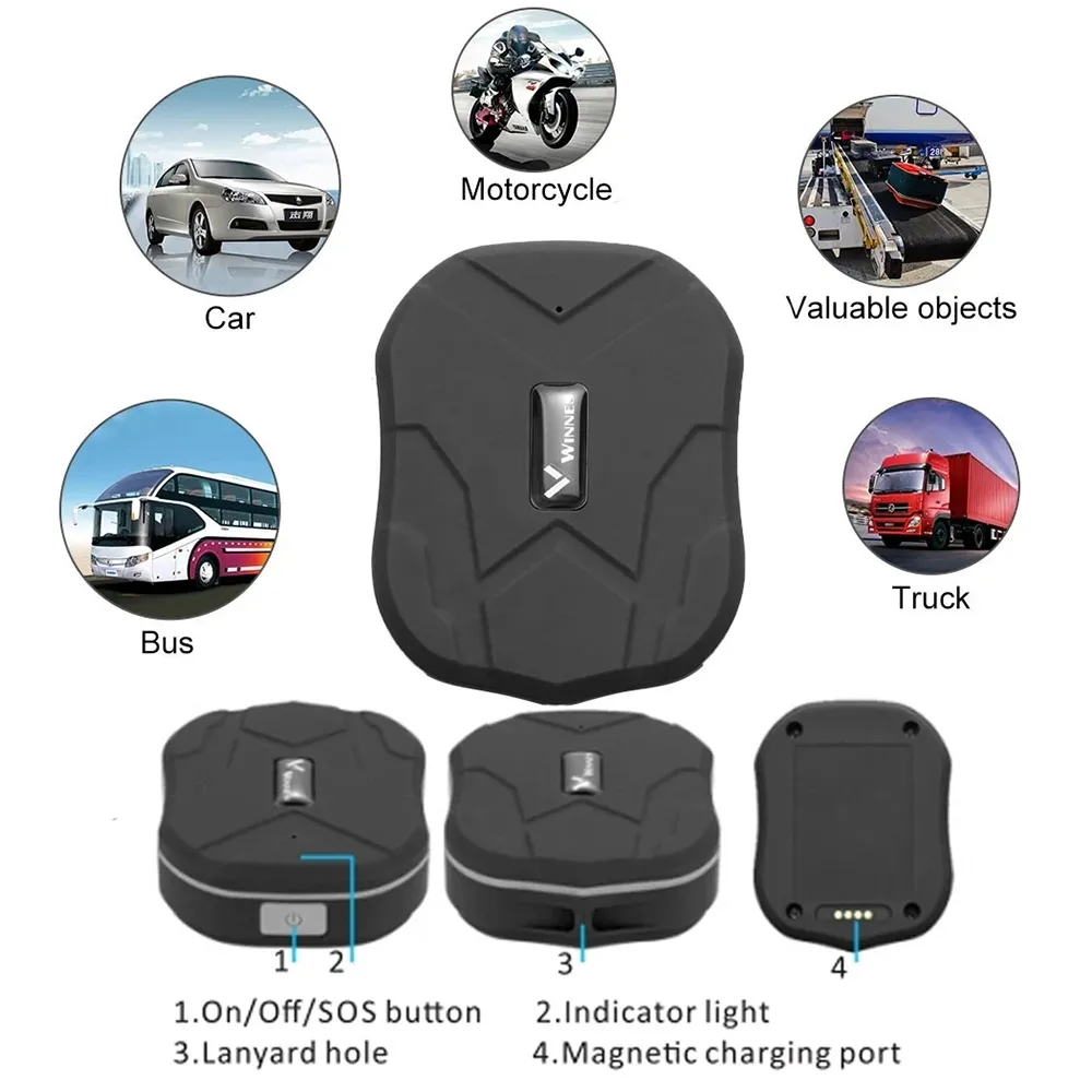 Waterproof IP65 Mini GPS Tracker with Strong Magnet for Cars and ...