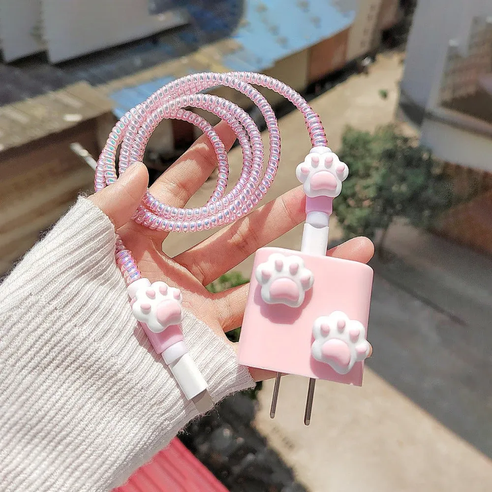 Cogae 20-Pack Silicone Cable Organizer With Magnets – Dark Pink, Reusable Cord Wraps For Charging Headphone Data Cables, Portable, Cute Gift For Home Office Car