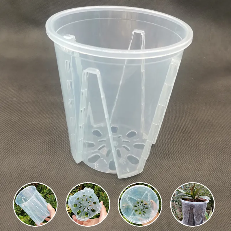 Happyyami Outdoor Decor 30pcs Plastic Flowerpot With Drainage Holes