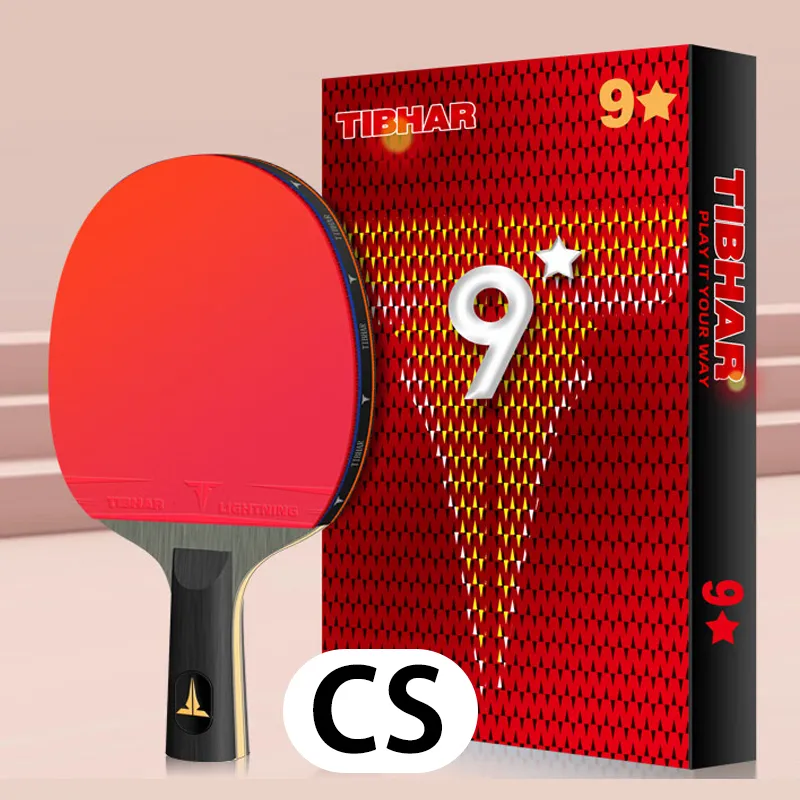Tt Racket Pimple TIBHAR Table Tennis Racket Pimples-in Blade 6/7/8/9 Stars with Carrying ...