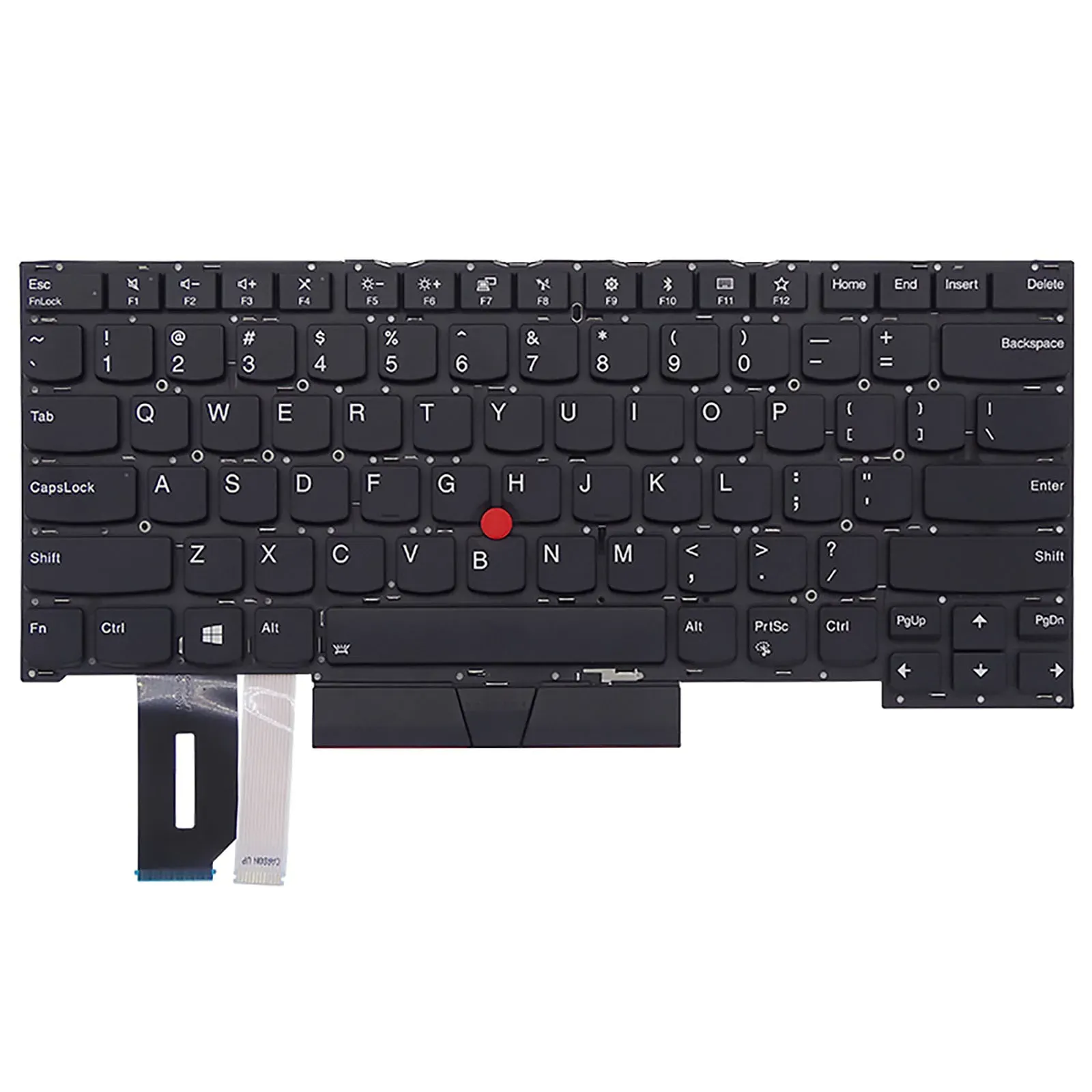 Laptop Replacement US Layout Keyboard For Lenovo Thinkpad T490s T495s SN20R66042 02HM208 02HM280(Without Red Pointer