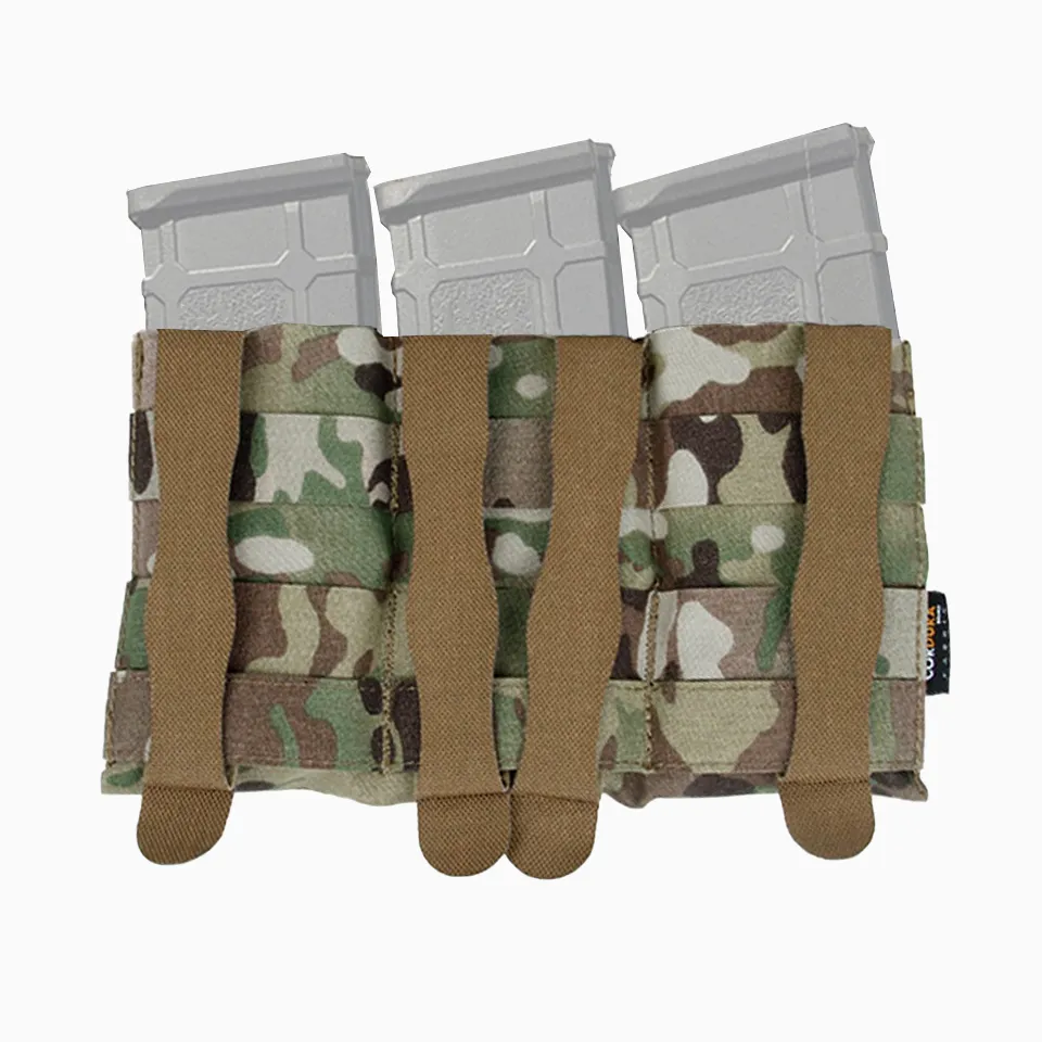Tactical FMA Multicam Triple Stackable TENSpeed M4 Mag Pouch