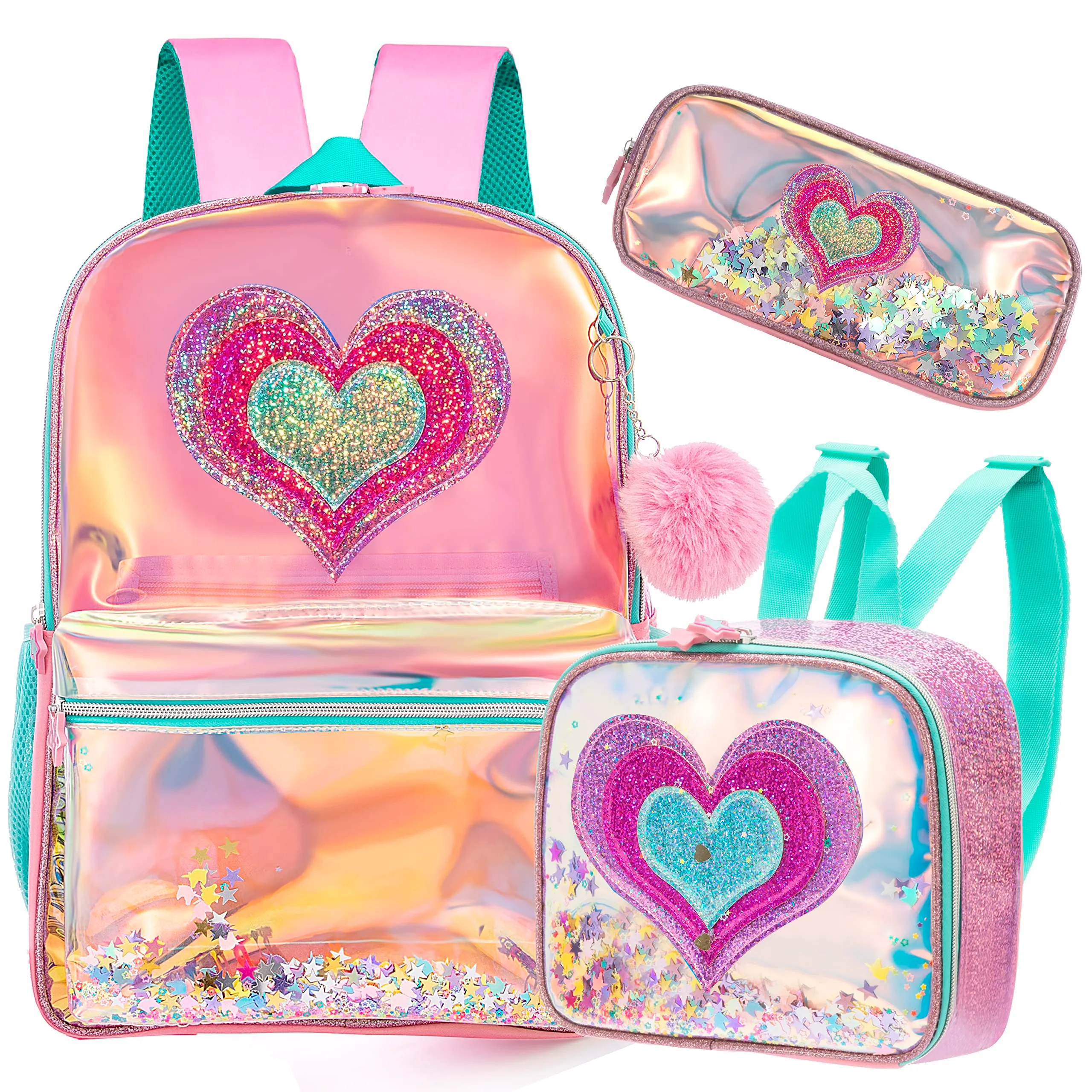 Meetbelify Clear Girls Backpack For Girls Full Size Bookbag For Elementary And Kindergarten Students With Lunch Box From Ddmycrazy 37.38 DHgate.Com