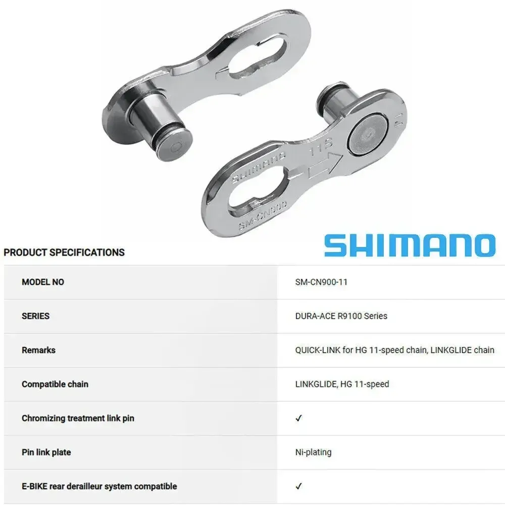 Save Big on Bulk Shimano Hg X11 Chain Bicycle Chain Connector For Multi  Speed Bikes: Durable Quick Links For Road And MTB, Includes Bike Chain Link 