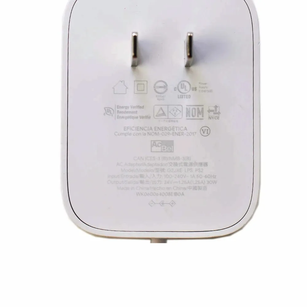 Google Home Charger、Nest Doorbell Power Adapter 24V 1.25A