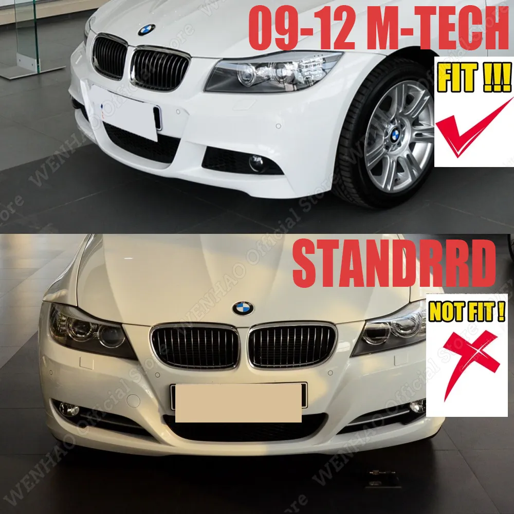 BMW M-Sport E90 E91 Bodykit Splitter LCI – ABS Frontsplitter, Schwarz Von A.B.S