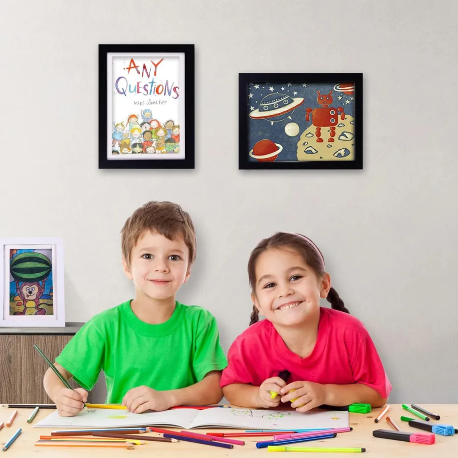 A4 Frame A4 Kids Art Display Frames - Front Loading Frames Hold 100 ...