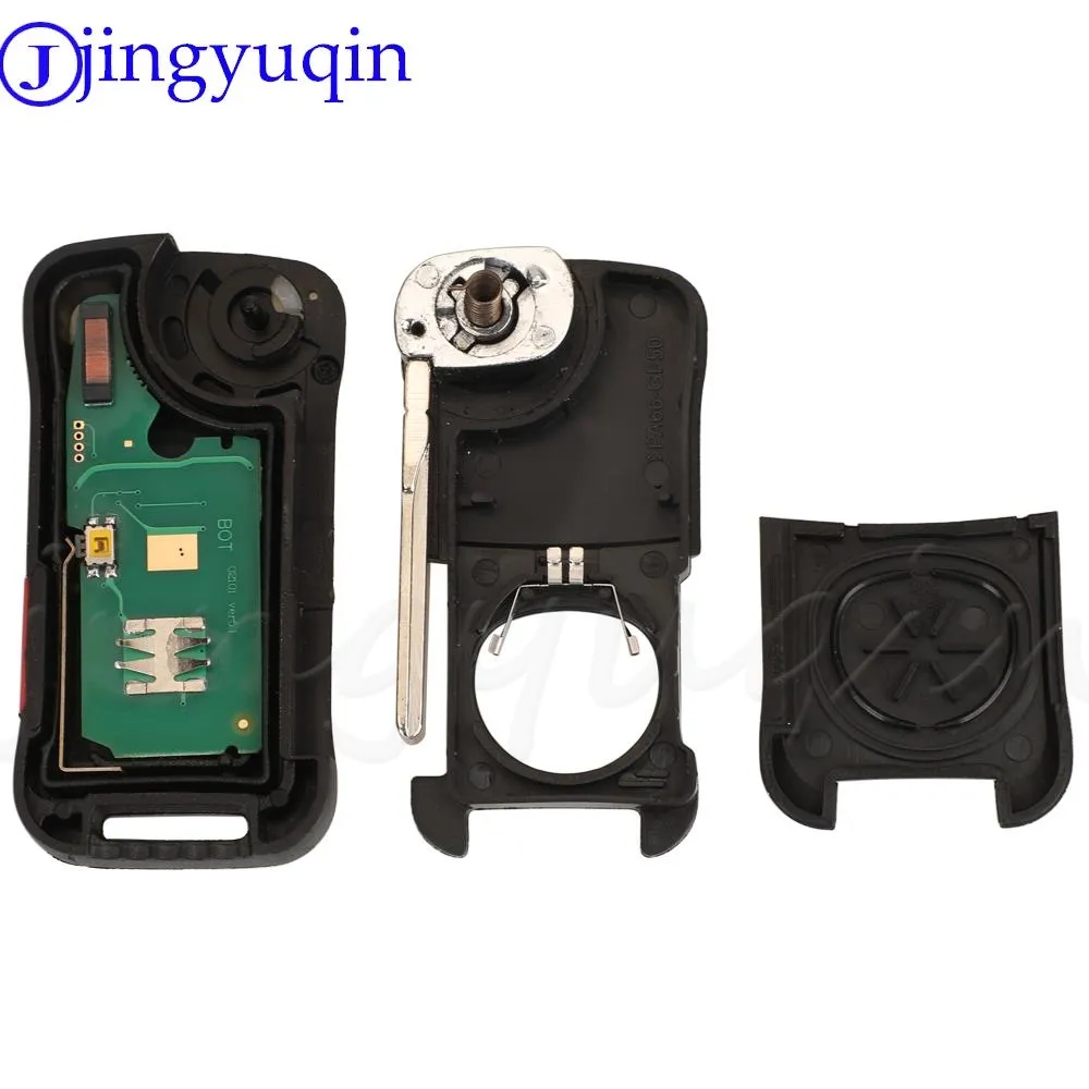 thumbnail image 2 of Uncut Folding Remote Key Fob For Land Rover Discovery / LR3 - 433MHz ID46 Chip - Keyecu 2 of 4
