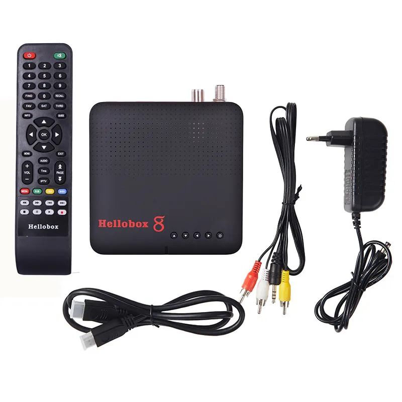 Hellobox 8 Satellite television receiver with DVB-T2/DVB S2 Combo, TV ...