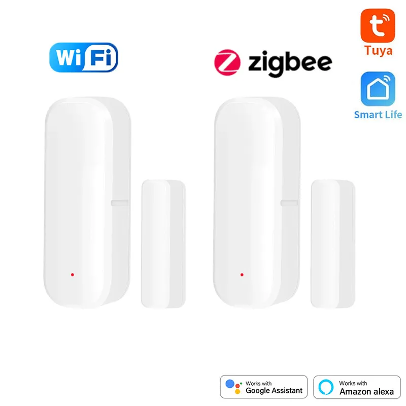 Tuya Zigbee WiFi Magnetic Door Window Alarm, Smart Life App Compatible ...