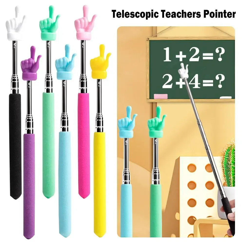 Finger Pointer Stick 2PCS Pointer Sticks,Extendable Pointer,Hand Pointer Classroom Pointer For Teacher,Telescopic Retractable Pointer Hand Teacher Pointer