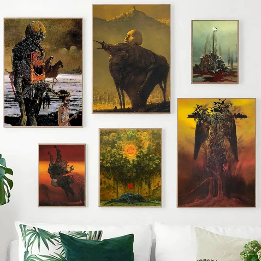 DHgate.com:Zdzislaw Beksinski Art Print, Surrealism Canvas