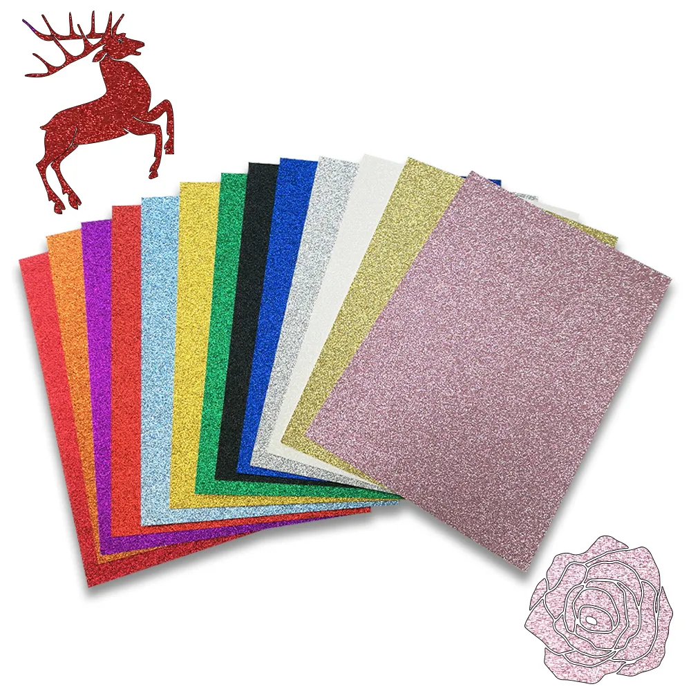 Multi-color 13-Sheet Pack 320gsm A4 Size Glitter Cardstock Holographic Paper  from Dhgate Paper Products - price 22.13