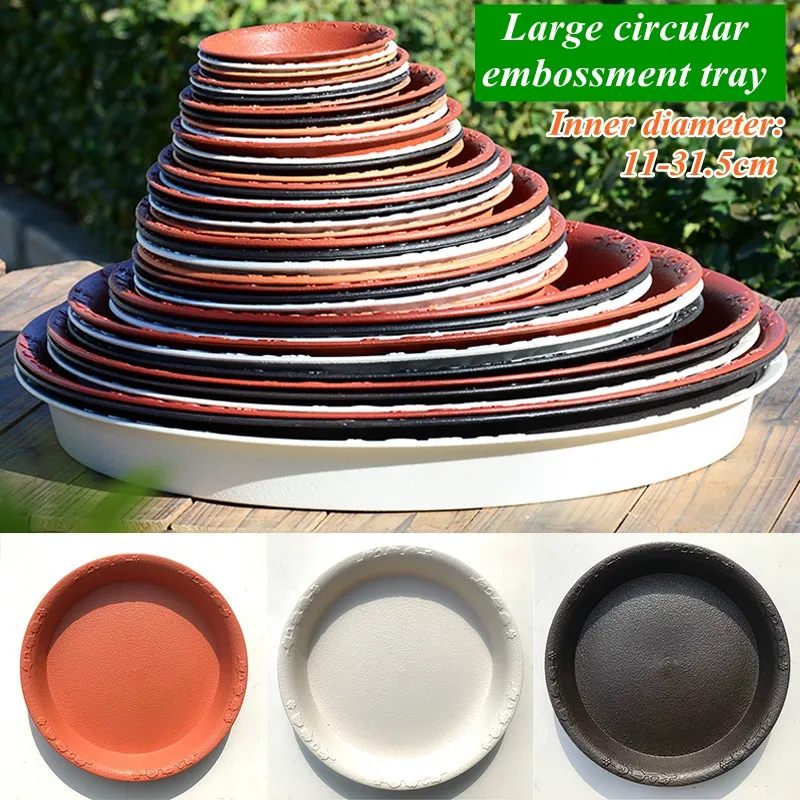 thumbnail image 2 of 4 Pcs Plant Saucers Clear Round Plants Flower Pot Tray Reusable Planter Tray – Buy The Best Products In The Online Store 2 of 14