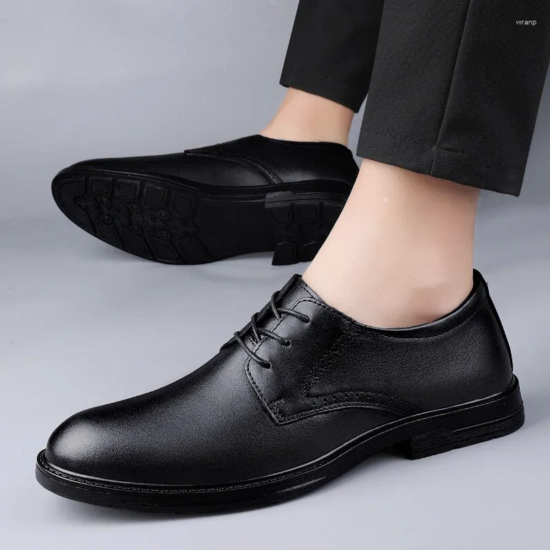 Bulk Mens Leather Lace Up Mens Casual Office Shoes Minimalist Versatile And Comfortable For Business Office Or Casual Wear From Wranp 39.86 DHgate.Com