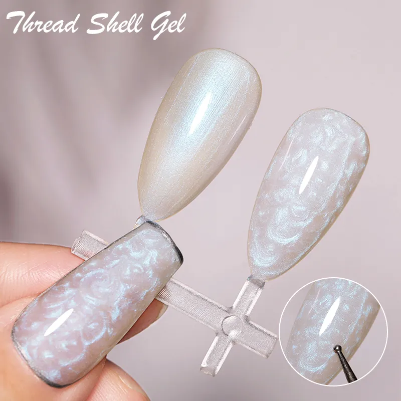 DHgate.com:LILYCUTE 3D Thread Gel Nail Polish Aurora Pearl