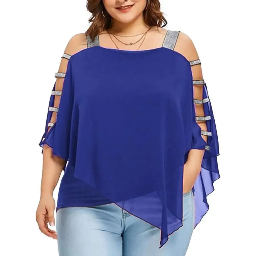 Women's new sling strapless long-sleeved chiffon shirt Women's new sling strapless long-sleeved chiffon shirt
