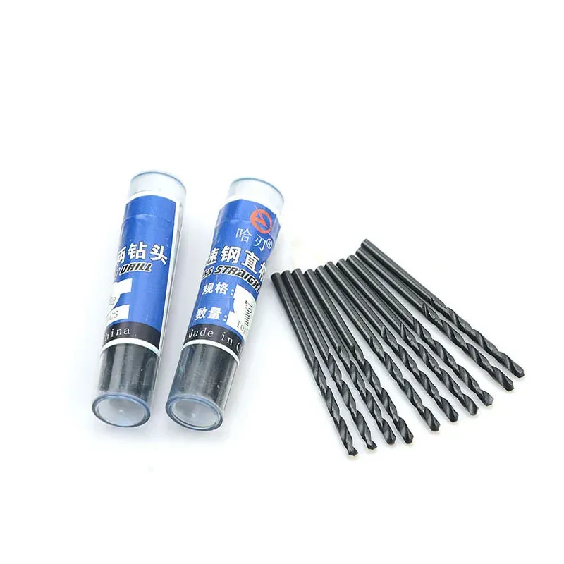Set HSS6542 M2 Black High Speed Steel Straight Shank Twist Drill Bit 0. ...
