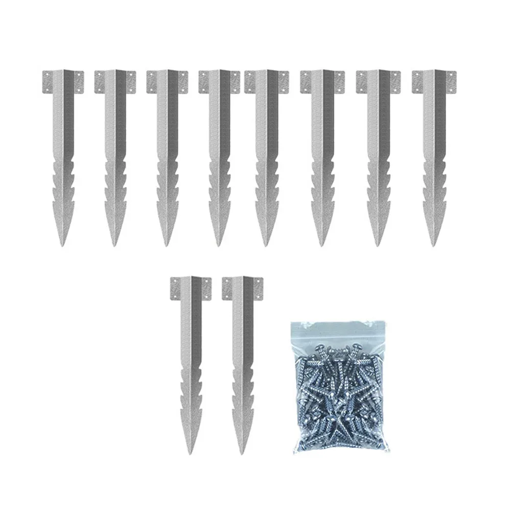 Fence Post Bracket – 10-Pack – 1mm Carbon Steel – Galvanized Double Coated – Fits 100mm Posts – Wood Or Concrete