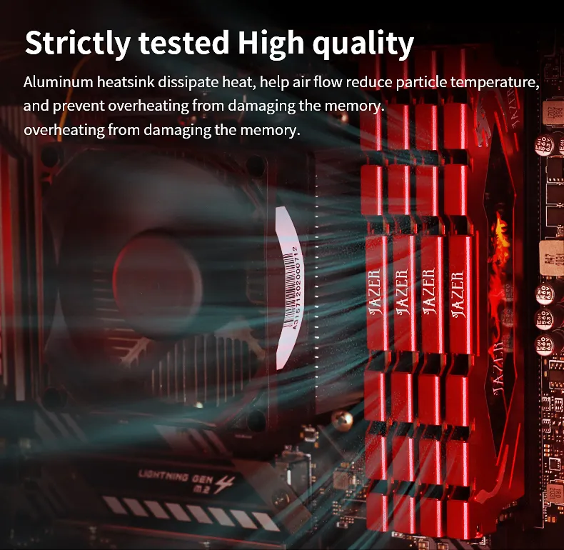JAZER DDR4 RAM 8GB 16GB 32GB 3200MHz 3600MHz PC4 Desktop Gaming