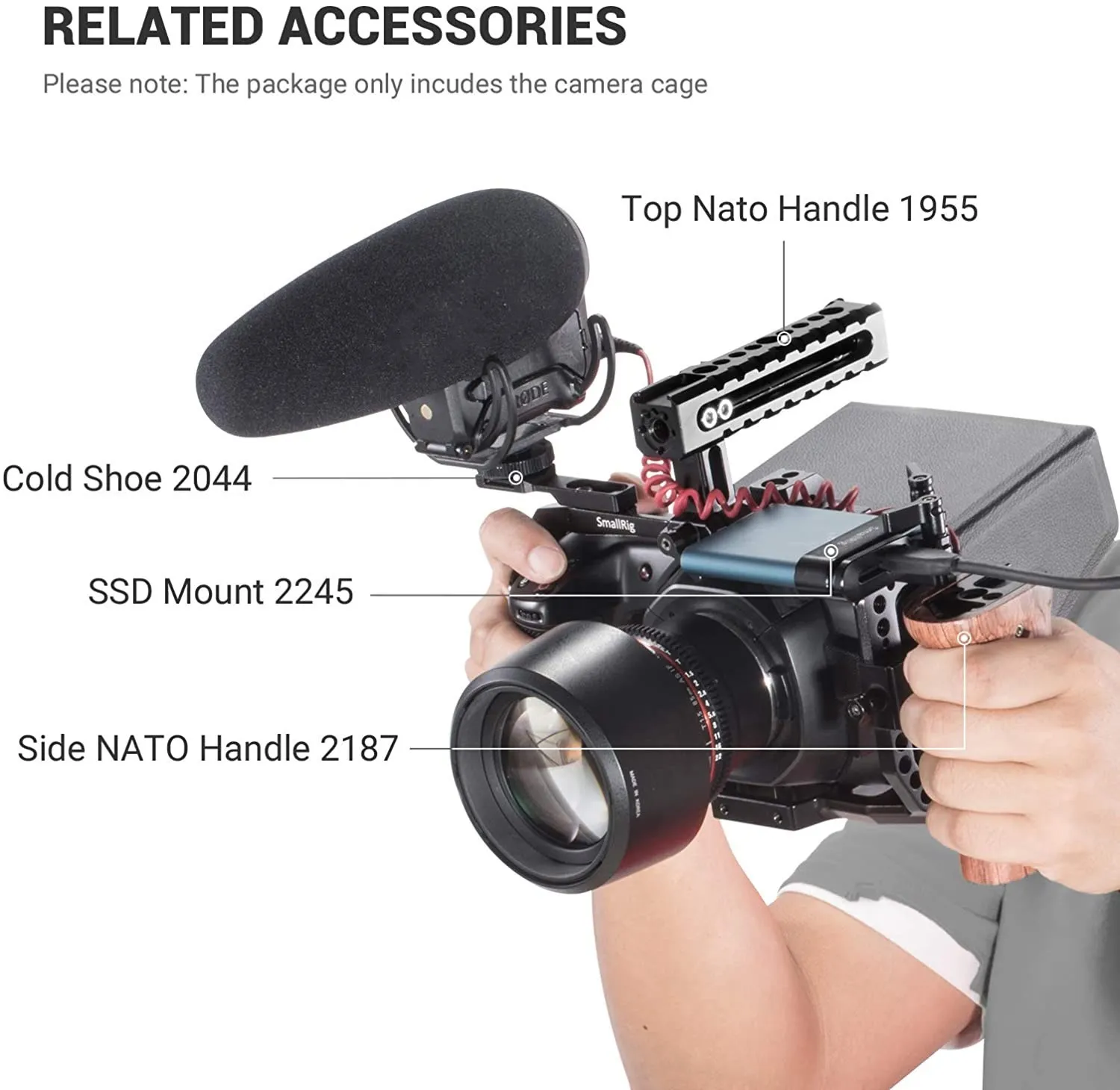 Blackmagic Pocket Cinema digital camera with SmallRig...