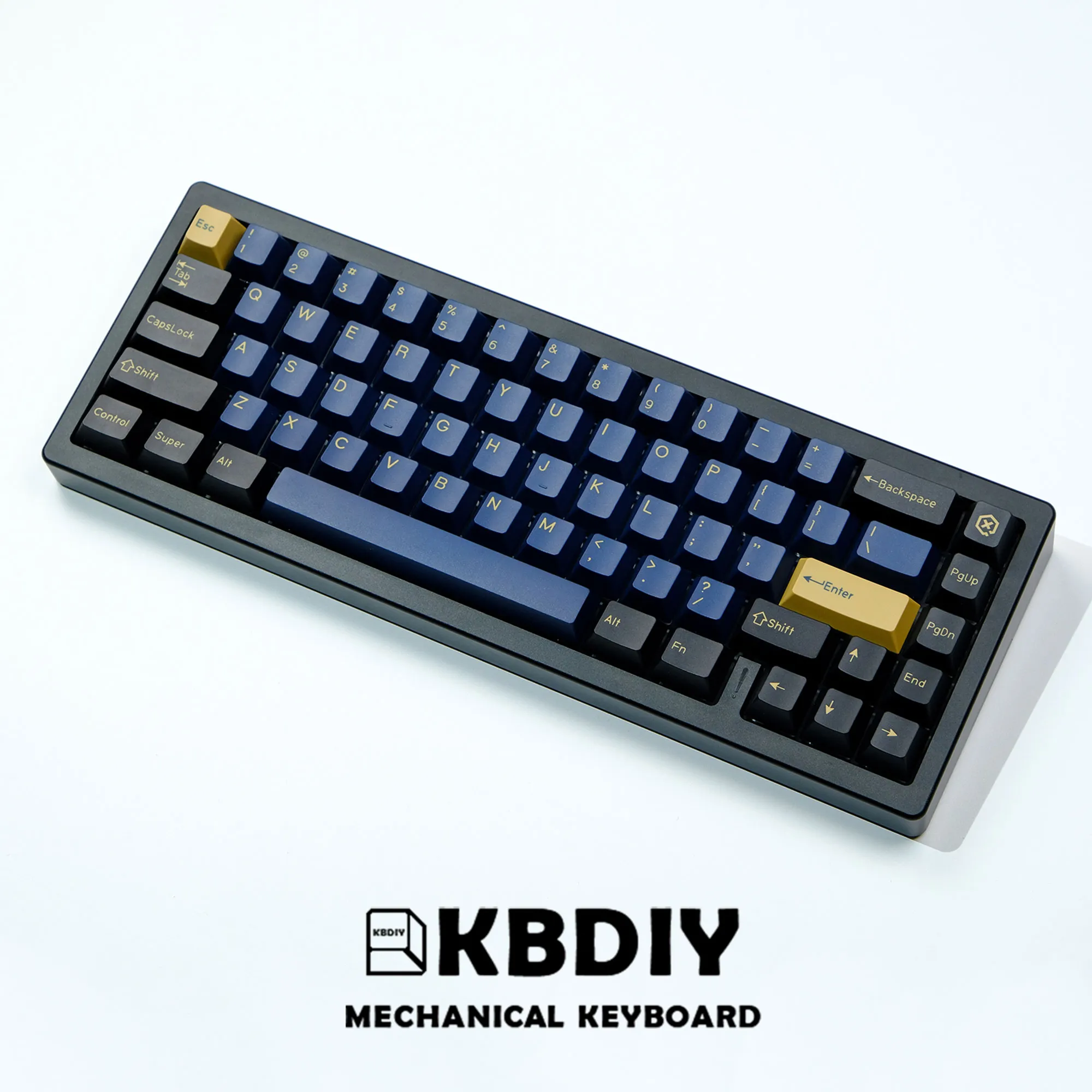 KBDiy 177-Key GMK Blue Samurai pbt keycaps for