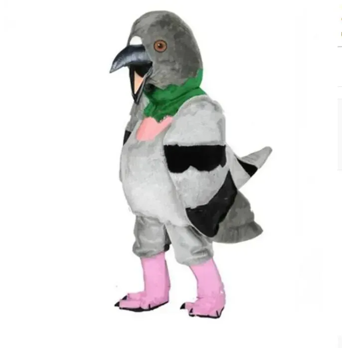 Adult Grey Pigeon Mascot Costume for Halloween, Christmas